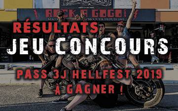 Résultats Jeu Concours Hellfest 2018