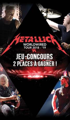 Concours Tournée Metallica 2019 par Rock A Gogo
