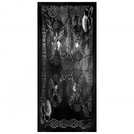 Foulard TÊTE DE MORT - Croix Celtiques Noir Blanc