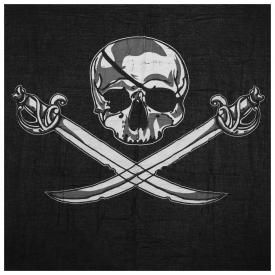 Foulard ROCK DADDY - Tête de Mort & Sabre Pirate