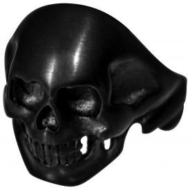 Bague ACIER - Small Black Skull