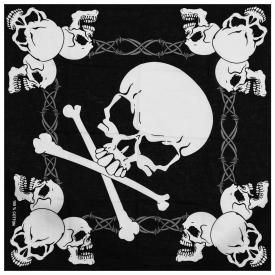 Bandana TÊTE DE MORT - Barbelés Pirates