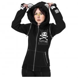 Sweat Zippé Femme EVIL CLOTHING - Killer Panda KP Killer