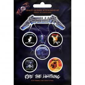 Pack de 5 Badges METALLICA - Ride The Lightning