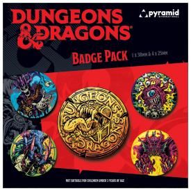 Pack de 5 Badges DUNGEONS & DRAGONS - Monsters