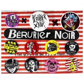 Pack de 11 Badges BÉRURIER NOIR - BxN