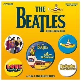 Pack de 5 Badges THE BEATLES - Yellow Submarine