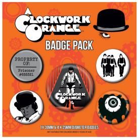 Pack de 5 Badges ORANGE MÉCANIQUE - Ultra Violence