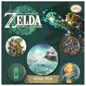 Pack de 5 Badges NINTENDO - Zelda Tears Of The Kingdom