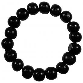 Bracelet BOIS - Petites Boules Noires