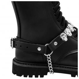 Sangles de bottes en cuir véritable, accessoire de décoration de  chaussures, harnais de jambe de botte, ceintures de chaussures avec anneaux  et boucles -  France