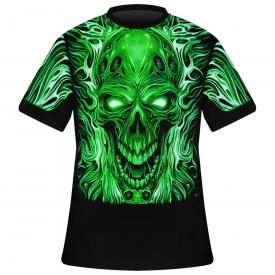 T-Shirt Homme CABALLO - Green Skull