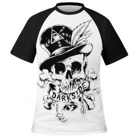 T-Shirt Homme DARKSIDE - White Voodoo Skull