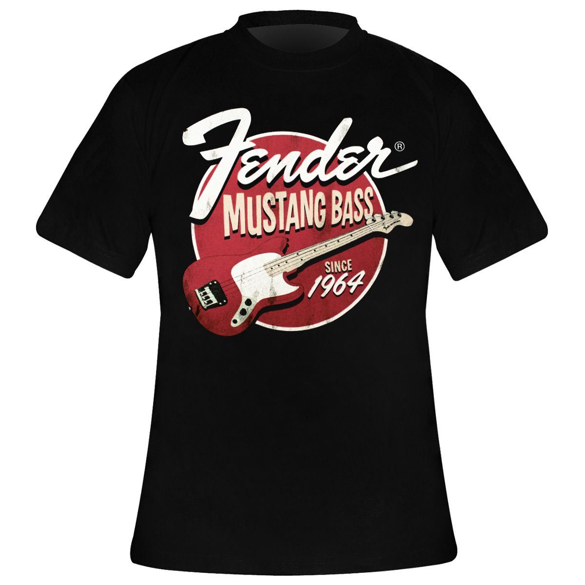 T-Shirt Homme FENDER - Mustang Bass - Rock A Gogo