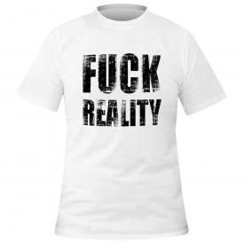 T-Shirt Homme DIVERS - F*** Reality White