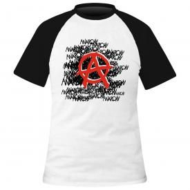 T-Shirt Homme DIVERS - Total Anarchy Blanc Noir