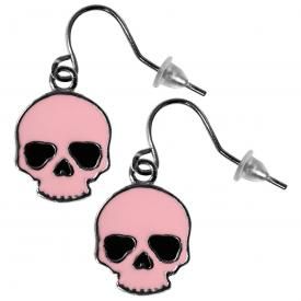 Boucles d'Oreilles TÊTE DE MORT - Pink Skull