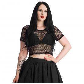 Top Femme BANNED - Lace Skull