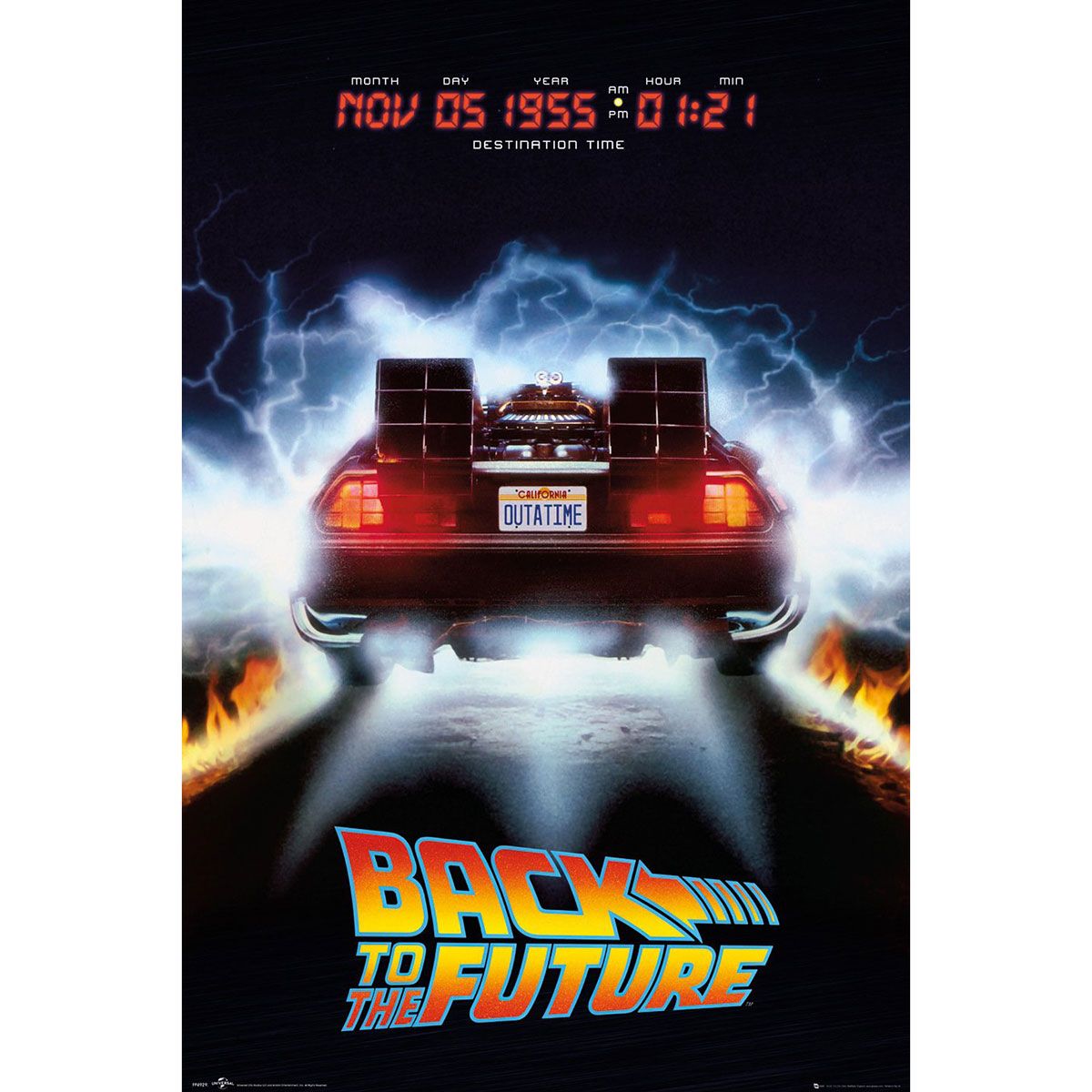 Poster RETOUR VERS LE FUTUR - DeLorean - Rock A Gogo