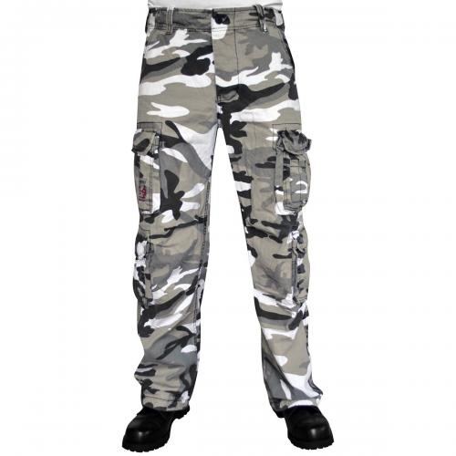 Homme Adultes Combat Pantalons Treillis Militaire Cargo Pantalon de Travail  Multi Poches Coton Camouflage en Vrac Loisir Gris 27 : : Mode