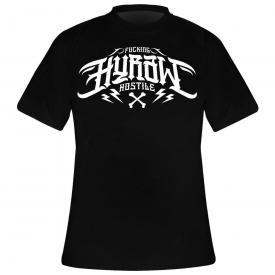 T-Shirt Homme HYRAW - Noir Logo Blanc