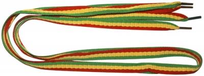 Paire de lacets rasta jamaïcain Longueur 90cm Rasta jamaican shoe laces 