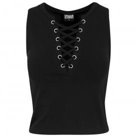 Crop Top Femme URBAN CLASSICS - Lace Up Cropped