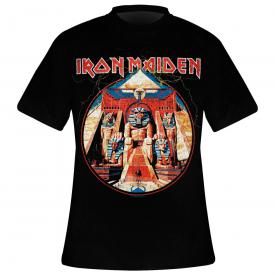 T-Shirt Homme IRON MAIDEN - Powerslave Lightning Circle