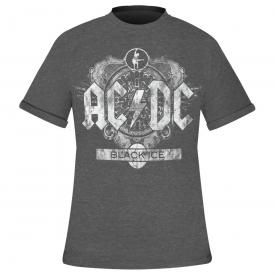 T-Shirt Homme AC/DC - Black Ice Burnout