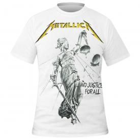 T-Shirt Homme METALLICA - Justice White