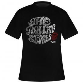 T-Shirt Homme THE ROLLING STONES - Éco Swirl Logo 82