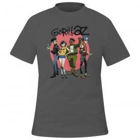 T-Shirt Homme GORILLAZ - Group Circle Rise