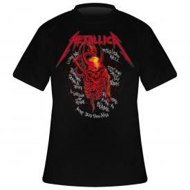 T-Shirt Homme METALLICA - Skull Screaming Red