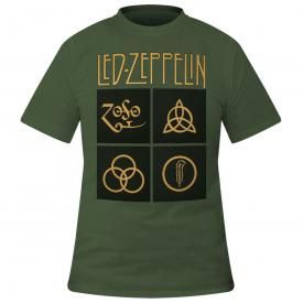 T-Shirt Homme LED ZEPPELIN - Gold Symbols