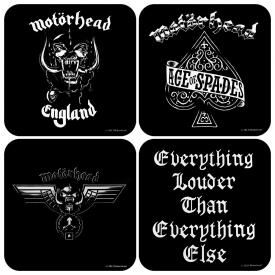 Lot de 4 Sous-Bocks MOTÖRHEAD - Logos