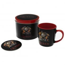 Set Boîte, Tasse et Sous-Bock QUEEN - Crest