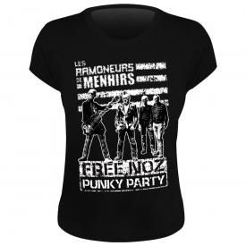 Tee Shirt Femme LES RAMONEURS DE MENHIRS - Punky Party Noir