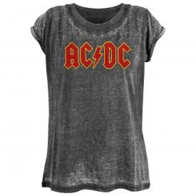 Tee Shirt Femme AC/DC - Burnout Logo