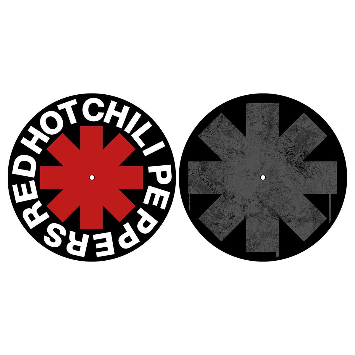 Lot de 2 Feutrines Vinyles RED HOT CHILI PEPPERS - Asterisk - Rock