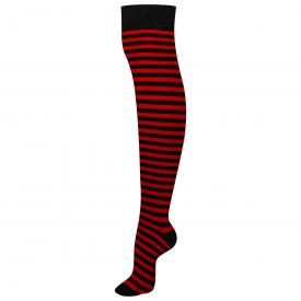 Chaussettes Longues MACAHEL - Red Thin Stripes