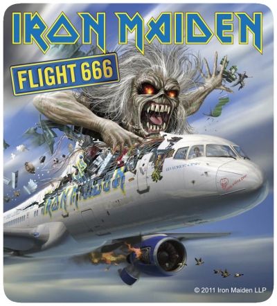 Sticker IRON MAIDEN - Flight 666 - Rock A Gogo