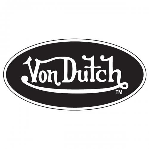 Sticker VON DUTCH - Logo Noir et Blanc - Rock A Gogo