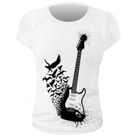 Tee Shirt Femme DIVERS - Guitar Bird