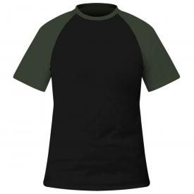 T-Shirt Homme URBAN CLASSICS - Raglan Noir Kaki