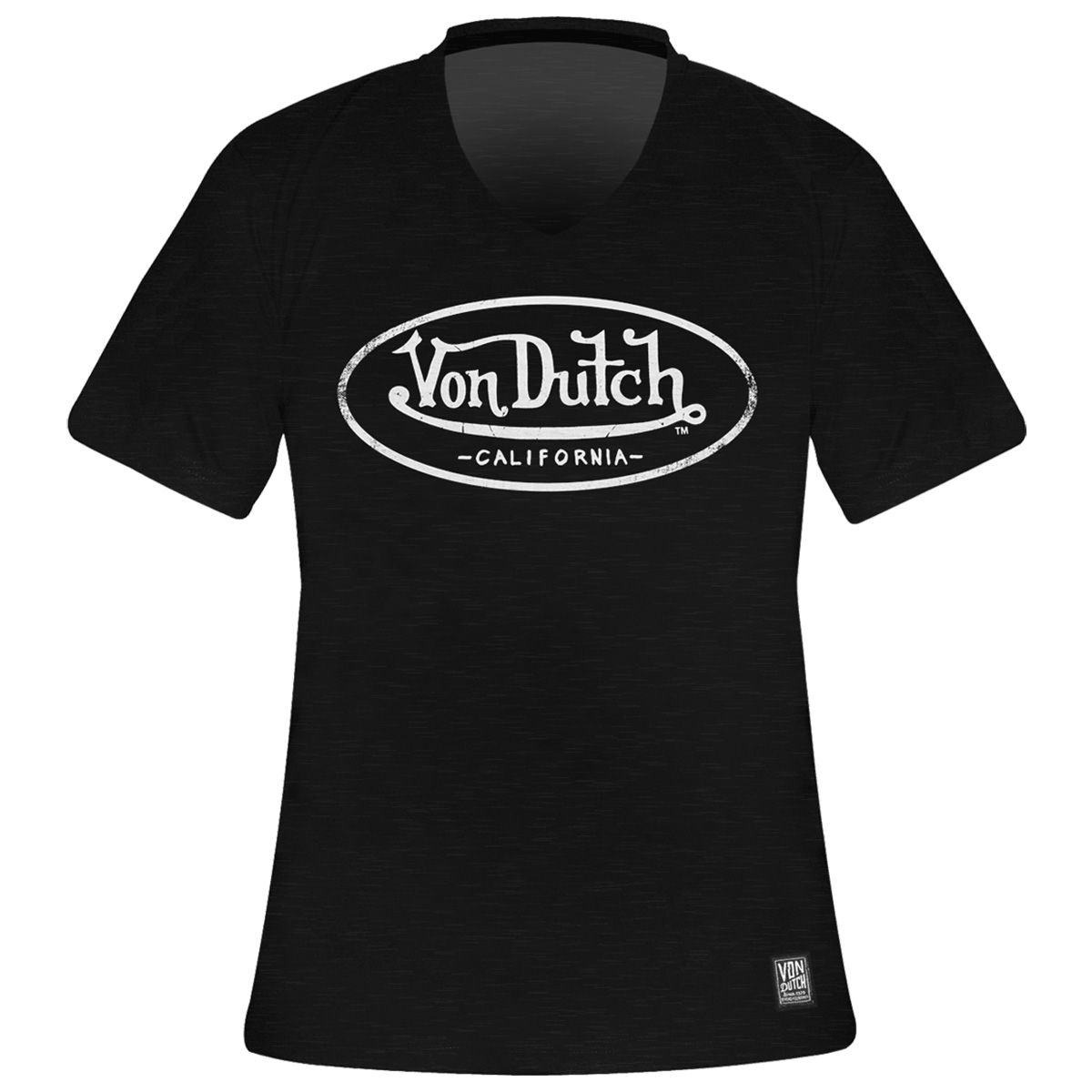 T-Shirt Homme VON DUTCH - Logo Col V - Rock A Gogo