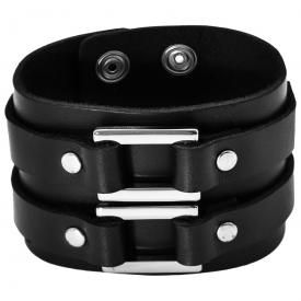 Bracelet Cuir ROCK DADDY - Squares